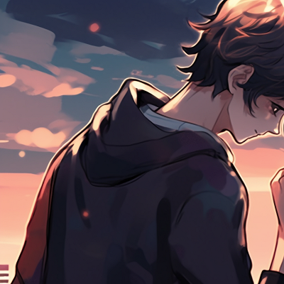 Image For Post | Two characters sharing a moment under a twilight sky, with a silhouette of a cityscape. chic matching pfp for loved ones pfp for discord. - [matching pfp for bf and gf, aesthetic matching pfp ideas](https://hero.page/pfp/matching-pfp-for-bf-and-gf-aesthetic-matching-pfp-ideas)