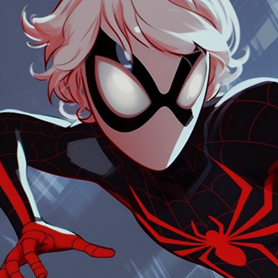 Image For Post Spiderverse Heroes - miles and gwen pfp alignment in spiderverse left side