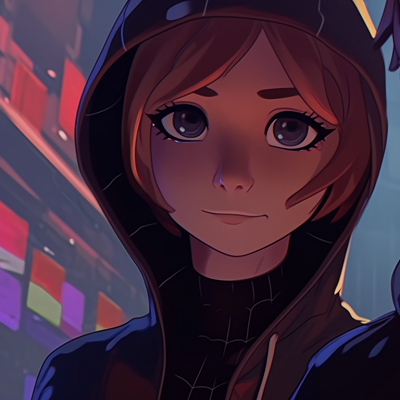 Image For Post | Two characters, routes of web comics, showing a strong connection. artistic miles and gwen matching pfp pfp for discord. - [miles and gwen matching pfp, aesthetic matching pfp ideas](https://hero.page/pfp/miles-and-gwen-matching-pfp-aesthetic-matching-pfp-ideas)