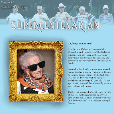 Image For Post Supercentenarian CYOA by Lord Thistlewaite
