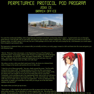 Image For Post Perpetuance Protocol Pod Program CYOA from /tg/