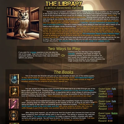 Image For Post The Library, a fan DLC for Witch Awakening, v1.0 by Madayasmar