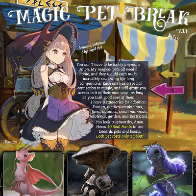 Image For Post Magic Pet Break v1.1 CYOA by Fox