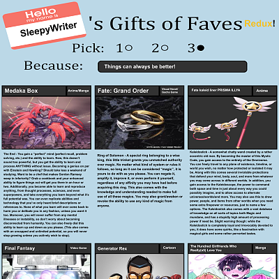 Image For Post Overpowered gift of fave(advanced edition)