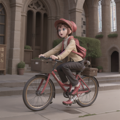 Image For Post Anime, confusion, bicycle, market, holodeck, cathedral, HD, 4K, AI Generated Art