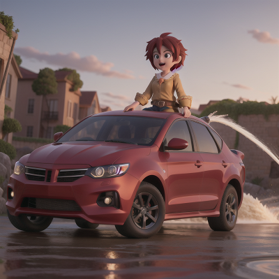 Image For Post Anime, knight, car, drought, teacher, demon, HD, 4K, AI Generated Art