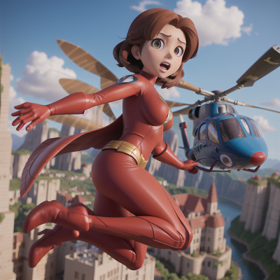Image For Post Anime, superhero, flying, helicopter, jumping, drought, HD, 4K, AI Generated Art