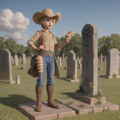 Image For Post Anime, drought, cowboys, gladiator, hot dog stand, haunted graveyard, HD, 4K, AI Generated Art