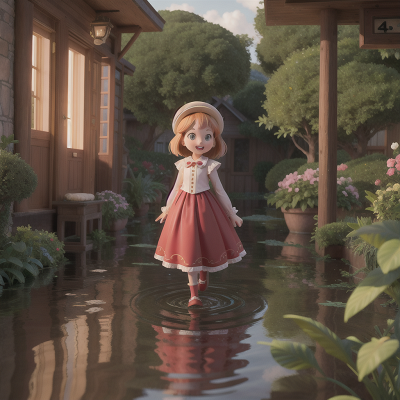 Image For Post Anime, joy, flood, island, romance, enchanted mirror, HD, 4K, AI Generated Art