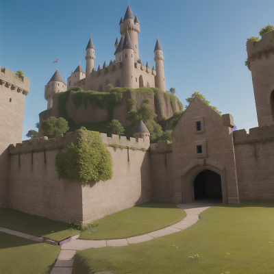 Image For Post Anime, medieval castle, rocket, map, tribal warriors, elf, HD, 4K, AI Generated Art