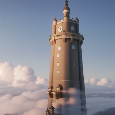 Image For Post Anime, fog, tower, virtual reality, queen, train, HD, 4K, AI Generated Art
