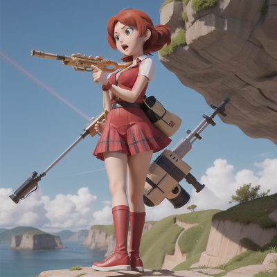 Image For Post Anime, saxophone, laser gun, helicopter, bagpipes, drought, HD, 4K, AI Generated Art