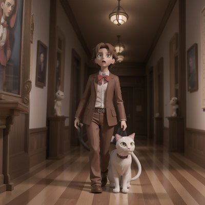 Image For Post Anime, museum, doctor, cat, zombie, maze, HD, 4K, AI Generated Art