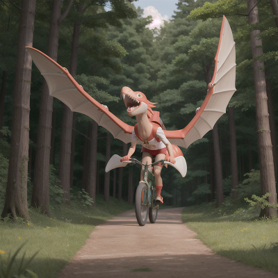 Image For Post Anime, sushi, space, forest, bicycle, pterodactyl, HD, 4K, AI Generated Art