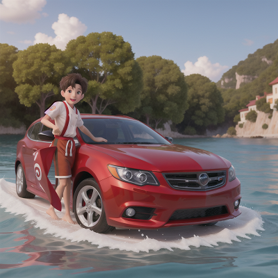 Image For Post Anime, chef, bravery, swimming, car, seafood restaurant, HD, 4K, AI Generated Art