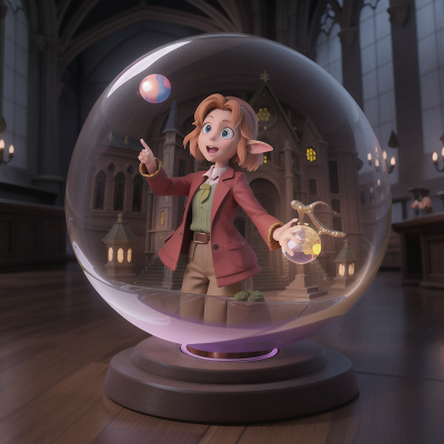 Image For Post Anime, goblin, cathedral, holodeck, crystal ball, success, HD, 4K, AI Generated Art