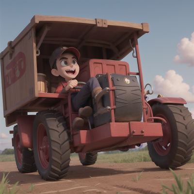 Image For Post Anime, tractor, bravery, drum, vampire's coffin, surprise, HD, 4K, AI Generated Art