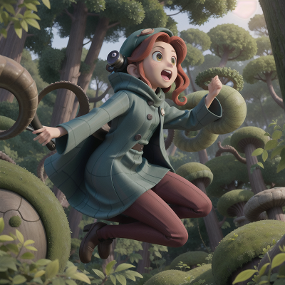 Image For Post Anime, invisibility cloak, telescope, forest, jumping, kraken, HD, 4K, AI Generated Art