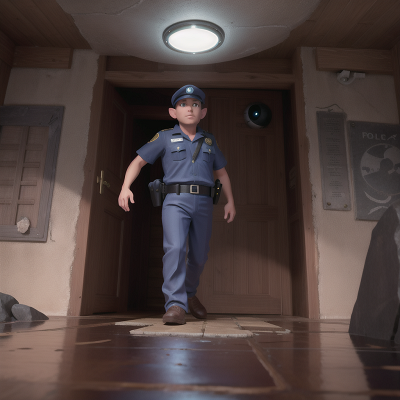 Image For Post Anime, hidden trapdoor, island, failure, police officer, alien, HD, 4K, AI Generated Art