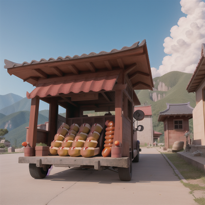 Image For Post Anime, earthquake, car, temple, hot dog stand, scientist, HD, 4K, AI Generated Art