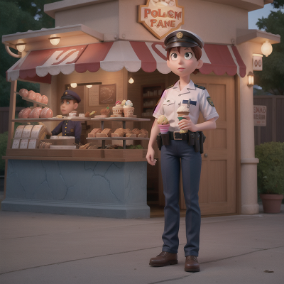 Image For Post Anime, failure, drought, police officer, ice cream parlor, zookeeper, HD, 4K, AI Generated Art