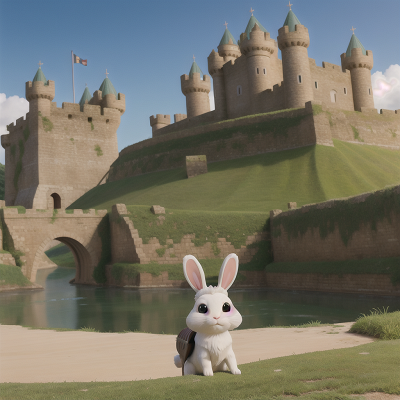 Image For Post Anime, rabbit, gladiator, medieval castle, hovercraft, holodeck, HD, 4K, AI Generated Art