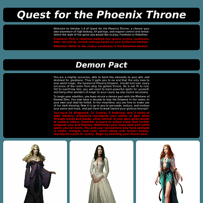 Image For Post Quest For The Phoenix Throne CYOA