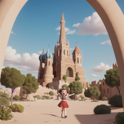 Image For Post Anime, bravery, celebrating, cathedral, circus, desert oasis, HD, 4K, AI Generated Art