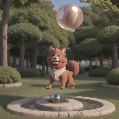 Image For Post Anime, park, sasquatch, storm, crystal ball, dog, HD, 4K, AI Generated Art