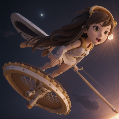 Image For Post Anime, harp, solar eclipse, space shuttle, drum, force field, HD, 4K, AI Generated Art
