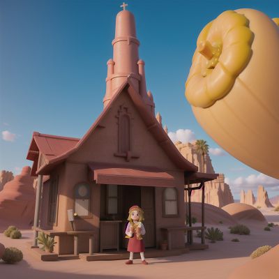 Image For Post Anime, vampire, hot dog stand, desert oasis, cathedral, ocean, HD, 4K, AI Generated Art