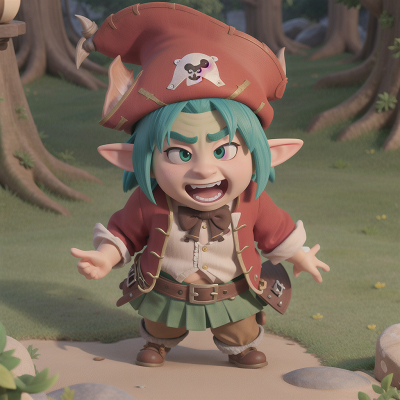 Image For Post Anime, ogre, hat, elf, surprise, pirate, HD, 4K, AI Generated Art