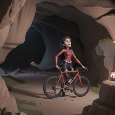 Image For Post Anime, cave, vampire, failure, bicycle, cyborg, HD, 4K, AI Generated Art