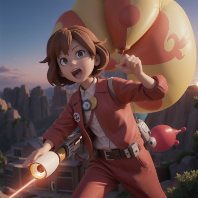 Image For Post Anime, balloon, sunrise, laser gun, phoenix, detective, HD, 4K, AI Generated Art