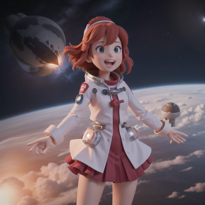 Image For Post Anime, joy, space station, tornado, queen, scientist, HD, 4K, AI Generated Art