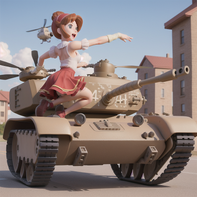 Image For Post Anime, bicycle, bakery, helicopter, dancing, tank, HD, 4K, AI Generated Art
