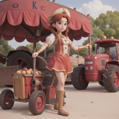 Image For Post Anime, circus, tractor, book, market, princess, HD, 4K, AI Generated Art