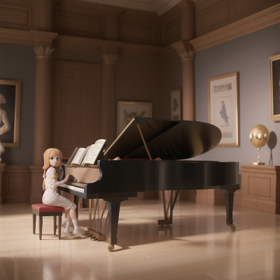 Image For Post Anime, mummies, griffin, piano, whale, museum, HD, 4K, AI Generated Art
