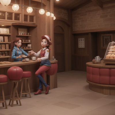 Image For Post Anime, coffee shop, circus, zookeeper, confusion, space station, HD, 4K, AI Generated Art