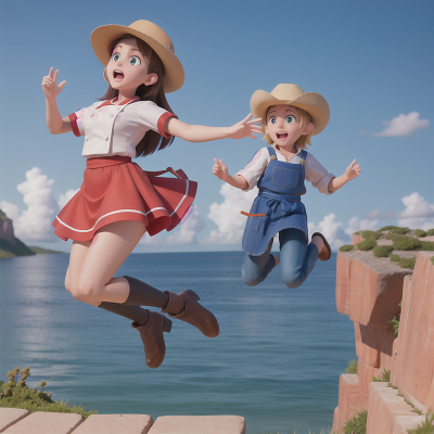 Image For Post Anime, chef, boat, jumping, confusion, cowboys, HD, 4K, AI Generated Art