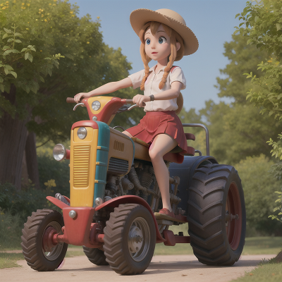 Image For Post Anime, flute, circus, bicycle, tractor, zookeeper, HD, 4K, AI Generated Art