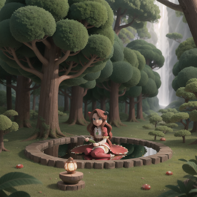 Image For Post Anime, tornado, forest, enchanted mirror, wizard, sushi, HD, 4K, AI Generated Art
