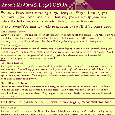 Image For Post Anon's Medium & Regal CYOA (by TTK)