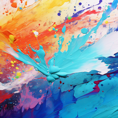 Image For Post Abstract Paint Splashes Colorful Chaos - Wallpaper