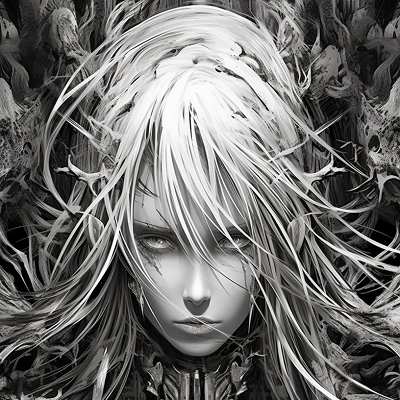 Image For Post | Black and white image of a manga antagonist; detailed with strong, dynamic strokes. phone art wallpaper - [Dark Villains Anime Art Wallpapers ](https://hero.page/wallpapers/dark-villains-anime-art-wallpapers-manga-graphics-anime-desktop)