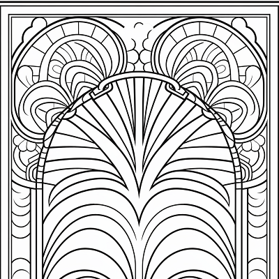 Image For Post Abstract Rainbow of Spirals - Printable Coloring Page