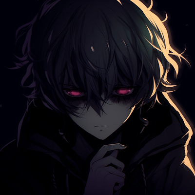 Image For Post | Close-up view of an anime character face in shadow, with the eyes gleaming and dominating the scene. unique black pfp anime pfp for discord. - [Black PFP Anime Collections](https://hero.page/pfp/black-pfp-anime-collections)