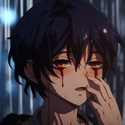 Image For Post | Distressed anime character profile picture, unique focus on facial expressions and color composition expressive crying anime pfp pfp for discord. - [Crying Anime PFP](https://hero.page/pfp/crying-anime-pfp)