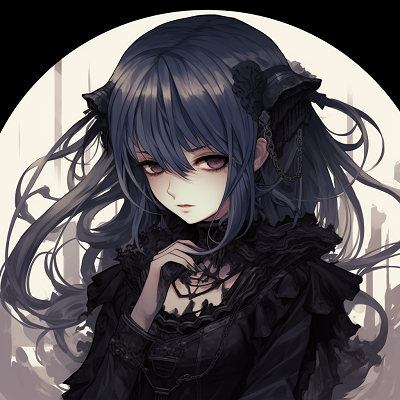 Image For Post | Anime girl showing off rebellious, gothic vibe, sharp eyes and accessories. preparing goth anime girl pfp pfp for discord. - [Goth Anime Girl PFP](https://hero.page/pfp/goth-anime-girl-pfp)