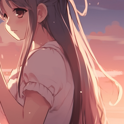 Image For Post | Two characters leisurely walking, soft glow and pastel colors. unique matching anime pfp pfp for discord. - [matching anime pfp, aesthetic matching pfp ideas](https://hero.page/pfp/matching-anime-pfp-aesthetic-matching-pfp-ideas)